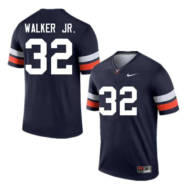 Men #32 Ronnie Walker Jr. Virginia Cavaliers College Football Jerseys Sale-Navy